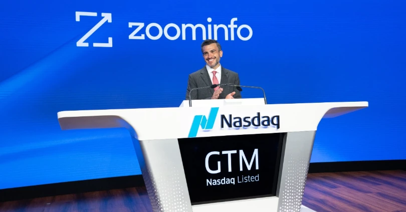 ZoomInfo’s GTM identity at Nasdaq.
