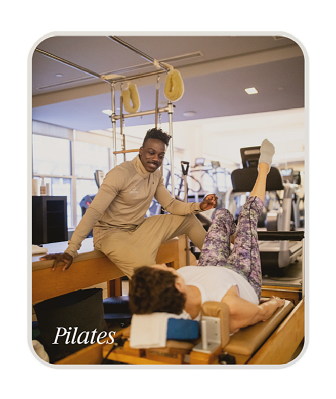 Pilates training at Core Rhythm Fitness.