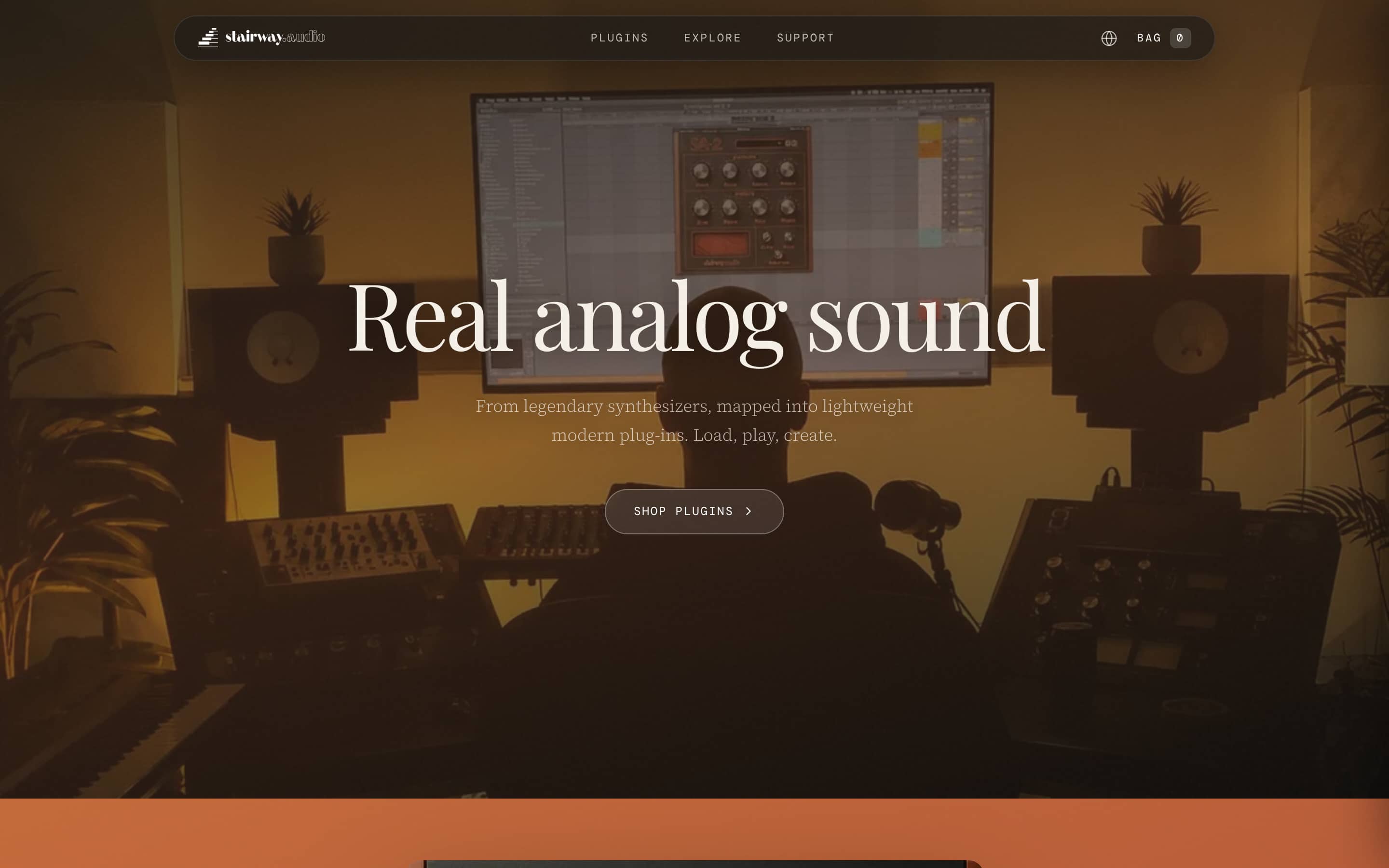 Stairway Audio, full website preview
