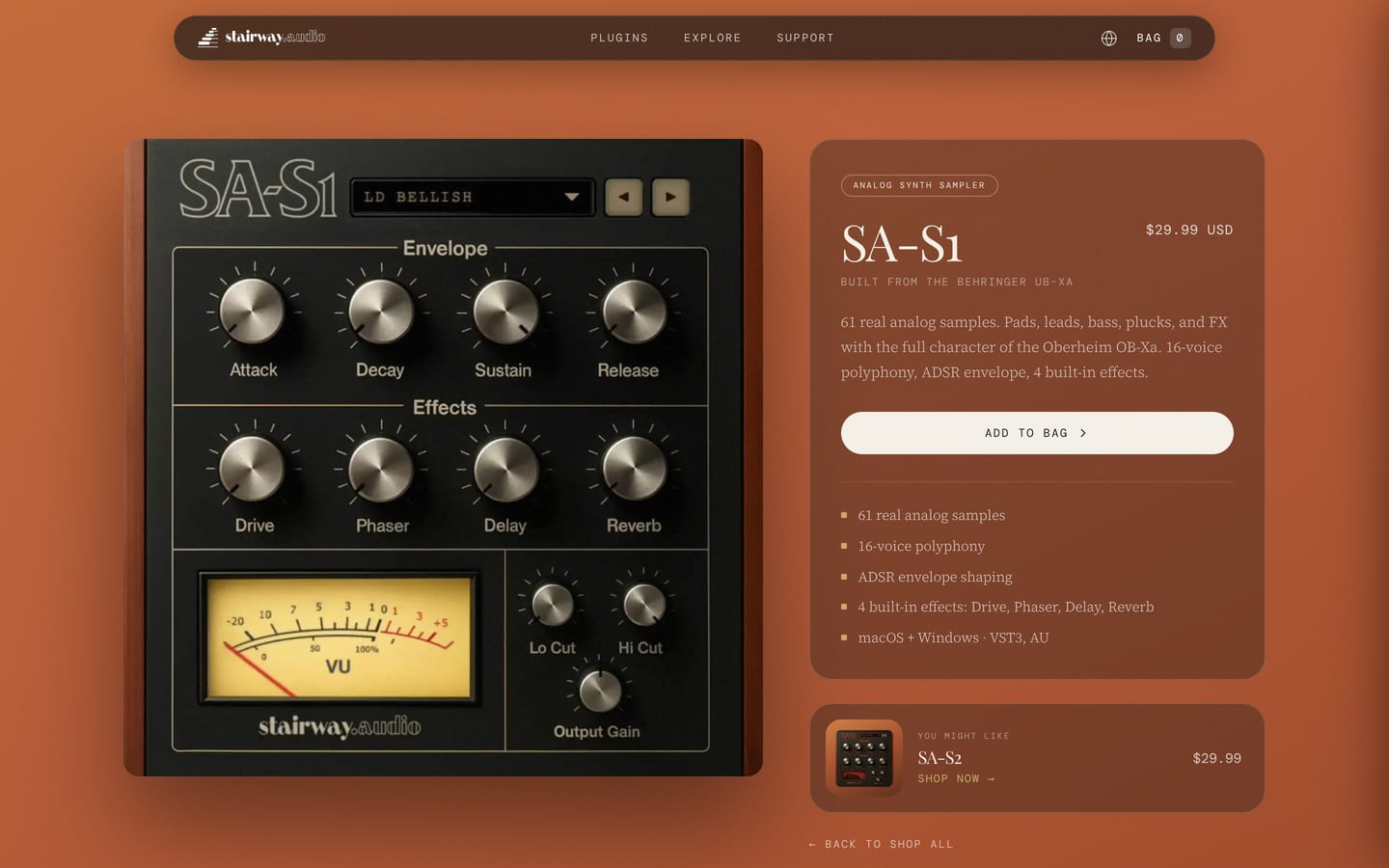 stairway.audio: the SA-S1 page.