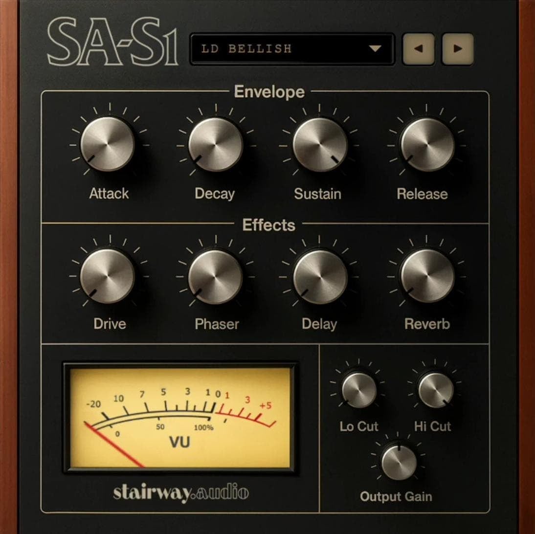 SA-S1 plug-in ADSR envelope controls